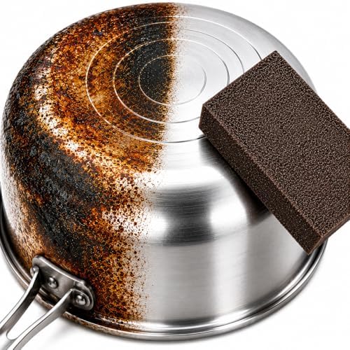 5 Powerful Pot Scrubber Cleaning Sponges, Heavy Duty Kitchen Eraser Scouring by Unknown