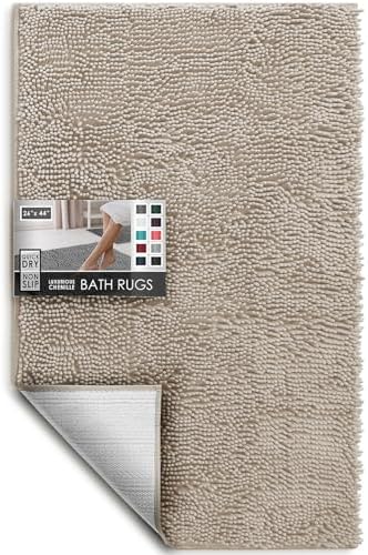 Hearth & Harbor Bathroom Rugs, Chenille Bath Mat - Image 3