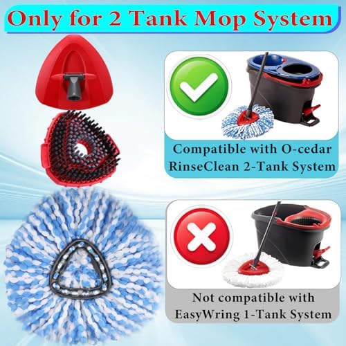 RinseClean Spin Mop Replacement Head Spin Mop Refills - Image 2