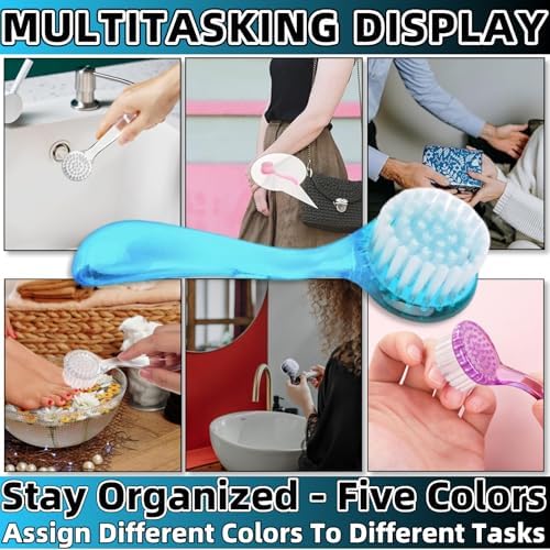 Soft Nail Dust Cleaning Brush 5Pcs Handle Grip Fingernail Brush Nail Dust Brush - Image 5