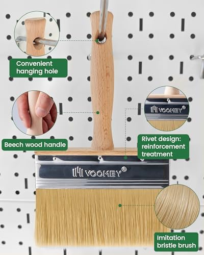 Voomey Deck Stain Brush 6 Inch, Limewash Brush - Image 5