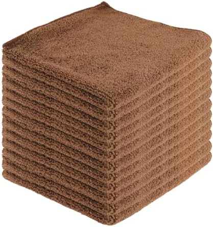 Microfiber Cleaning Cloths, 12 Pack, All-Purpose, Highly Absorbent, Washable by JDHomease