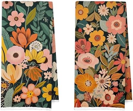 Boho Abstract Kitchen Towels Set by Unknown