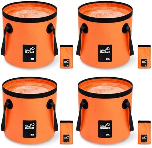 5 Gallon 4 Pack Collapsible Bucket by Yiyiring