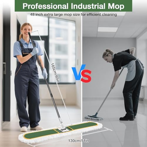 48" Commercial Dust Mop for Floor Cleaning - Image 4