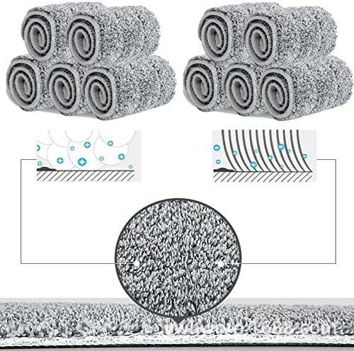 10 Pack 13 * 4.9" Generic Mop Pads Mop Head Refill Washable Wet/Dry Mops Flat - Image 5