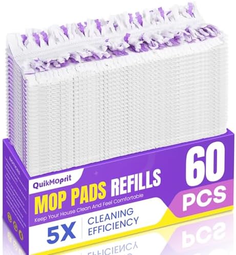 60 Pcs Power Mop Pads for Swiffer PowerMop 500+ Strips Multi-Surface Refill Pad by Unknown