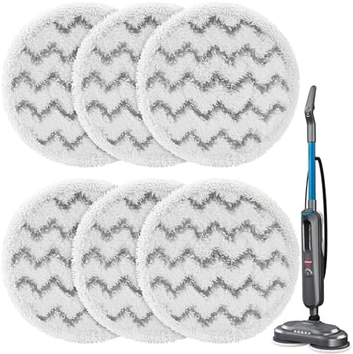 3897A 3712 Pads for Bissell SpinWave SmartSteam Scrubbing Steam Mop, 6 Pack by AddtoYourCart