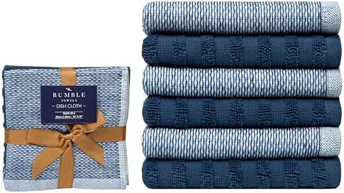 Bumble Premium Dish Cloths 13"x13" | 100% Natural Ring Spun Cotton | 400 GSM | - Image 2