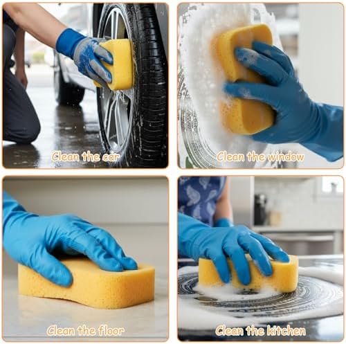 12Pcs Large Sponges Bulk, 7.5”x5.5”x1.9” Grout Car Wash Foam Sponge, Heavy Duty - Image 7