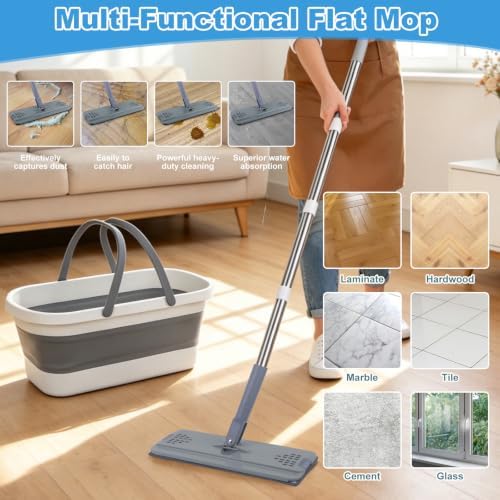 Collapsible Mop and Bucket Set - Image 6