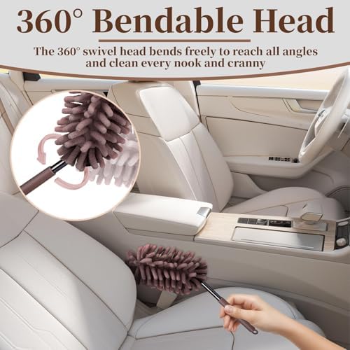 2 PCS Car Interior Duster with Extension Pole, Dusters - Image 4