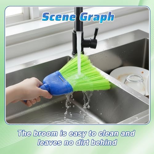 6 Pcs Soft Bristle Broom, Poly Fiber Whisk Broom - Image 6