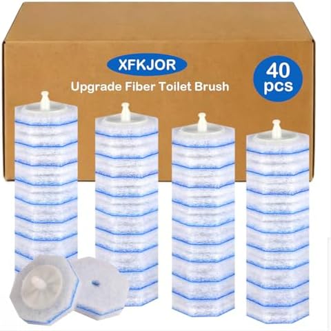 40 Count Toilet Bowl Brush Refills by XFKJOR