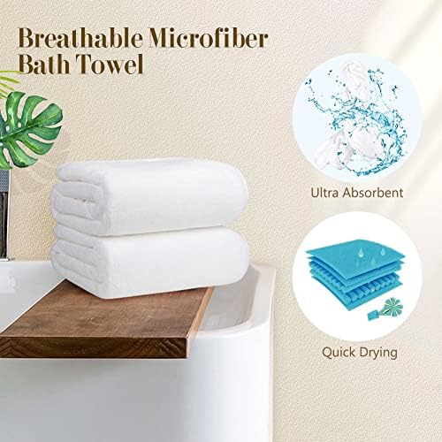 Orighty Bath Towels, Soft Feel Bath Towel, 4 Pack - Image 4