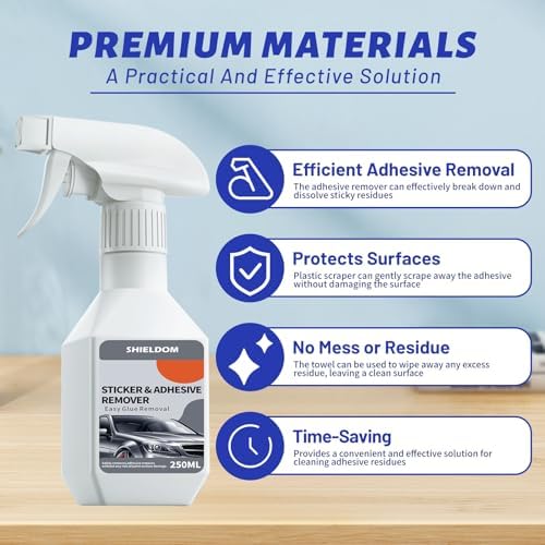 SHIELDOM Adhesive Remover, Quickly Dissolve & Soften Adhesives, Decals & Tape - Image 4