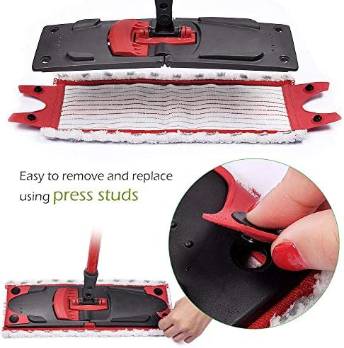 UltraMax 3 Pack Microfiber Flat Mop Refill Compatible - Image 3