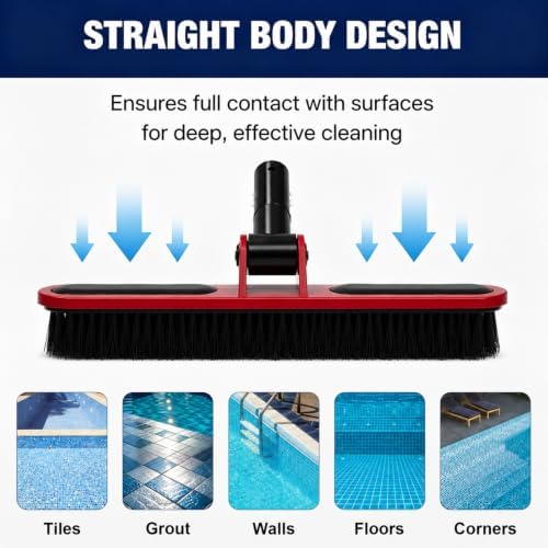 13.7" Swimming Pool Brush Head for Cleaning Pool Walls - Image 5