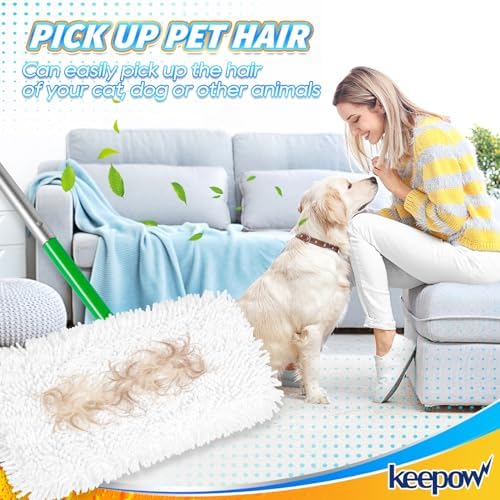KEEPOW Reusable Microfiber Mop Pads Compatible - Image 5