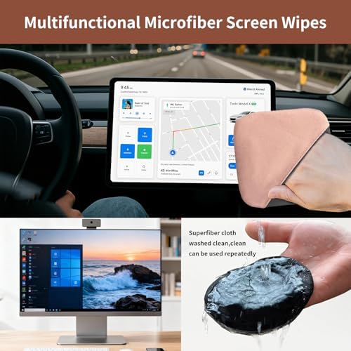 Car Screen Cleaner, 4.72×3.93" Microfiber Auto Screen Cleaning Pad, Reusable - Image 4