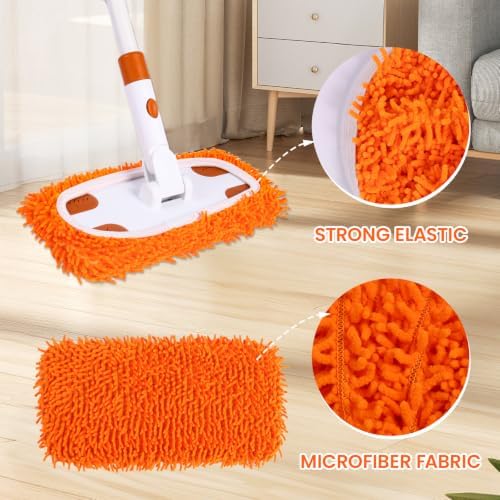 Sweeper Mop System with 3 Reusable Microfiber Mop Pads - Image 2