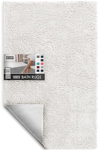 Hearth & Harbor Bathroom Rugs, Chenille Bath Mat - Image 3