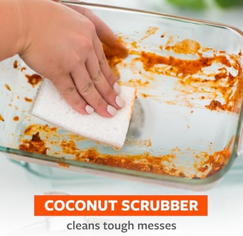 Full Circle Coconut Scrubber Sponges, Dual-Sided - Image 4