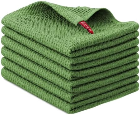 Egles 6 Pack Kitchen Dishcloths 100% Cotton, 13 x 13 Inch by Egles