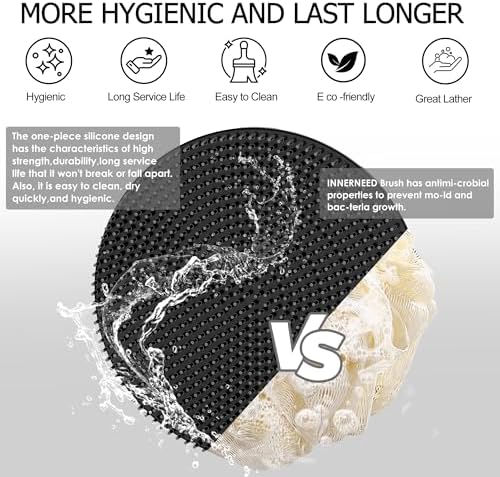 INNERNEED Food-Grade Soft Silicone Body Scrubber Shower Brush - Image 4