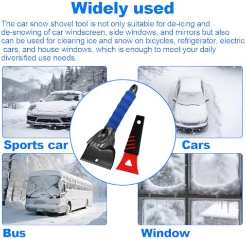 Small Ice Scraper for Cars SUVs Trucks, Non-Scratch Ice Scrapers for - Image 6