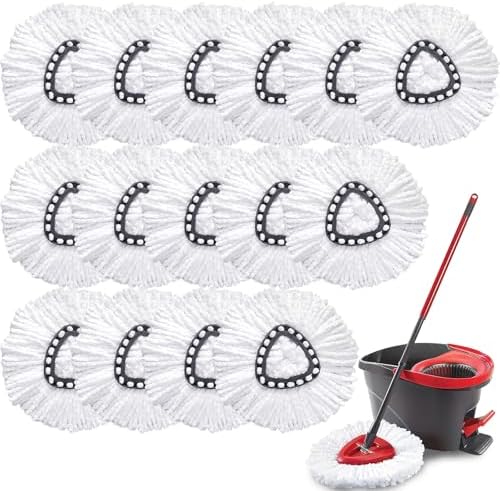 Mop Replacement Heads for O Cedar: Mop Replace Head Easy Wring Spin by TATAANTY