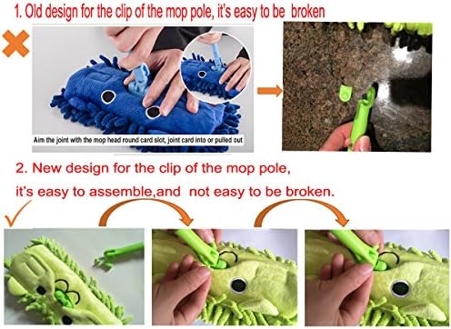 Mini Microfiber Chenille Cartoon Flat Dust Mop - Image 5