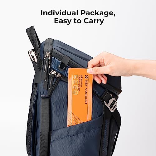 K&F CONCEPT Microfiber Cleaning Cloths Grey X20, High-Efficiency Cleaning - Image 5