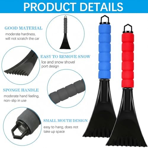 Frienda 4 Pack Ice Scraper for Car Windshield - Image 3