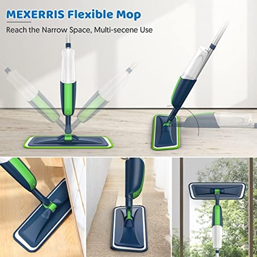 Spray Wet Mops for Floors Cleaning: Hardwood Floor Mop 2 Refillable Bottles - Image 6