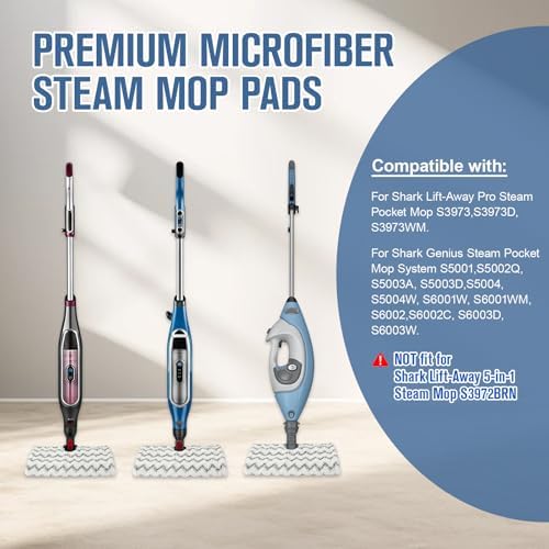 8 Pack Steam Mop Replacement Pads - Image 2