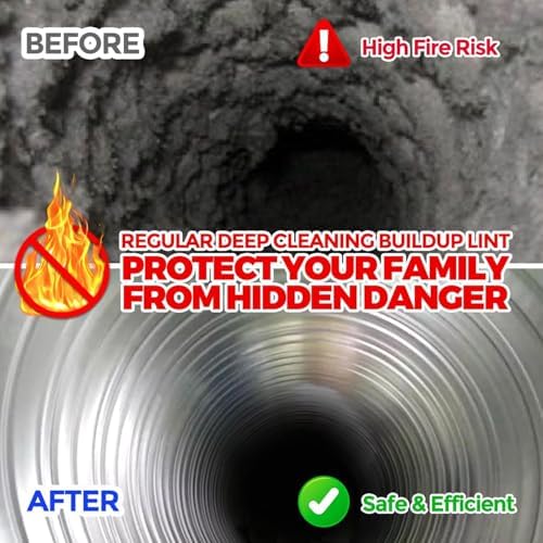 Holikme Dryer Vent Cleaner Kit - 25Ft Flexible Lint Brush - Image 5