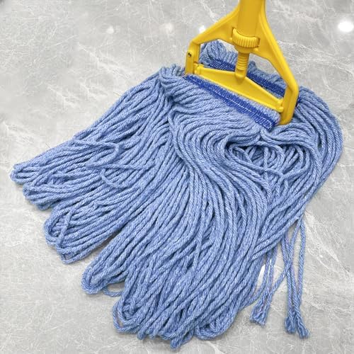 24 oz Loop-End Cotton String Mop Head, Heavy Duty String Mop Refills, 6 Inch - Image 5