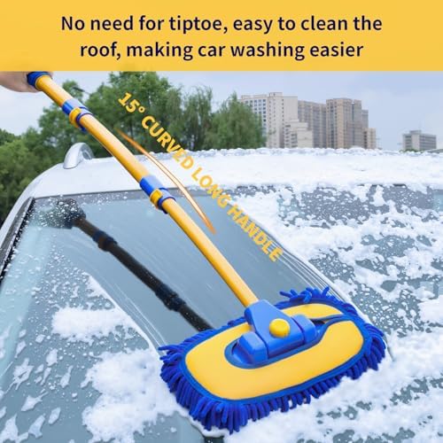 15°Curved Car Wash Mop, Car Wash Brush - Image 2