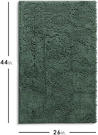 Hearth & Harbor Bathroom Rugs, Chenille Bath Mat - Image 2