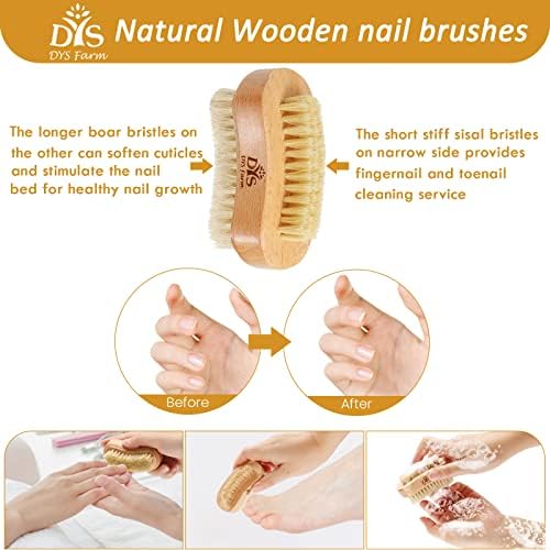 Generic Wooden Fingernail Nail Brushes - Image 2
