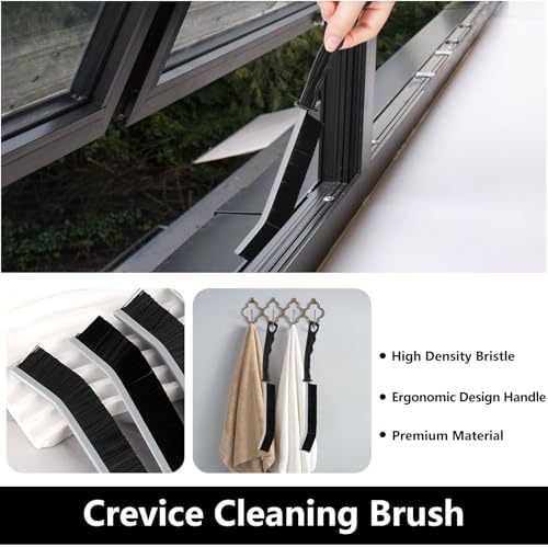17Pcs Window Track Cleaner Door Tracks Groove Crevice Cleaning Brushes Tools - Image 5