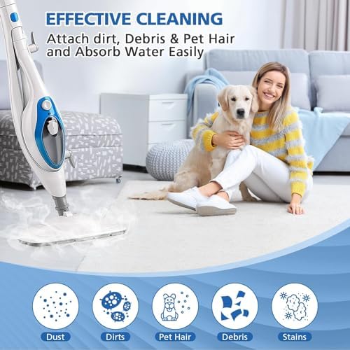 LINNIW 8 Pack Replacement Steam Mop Pads Compatible - Image 3