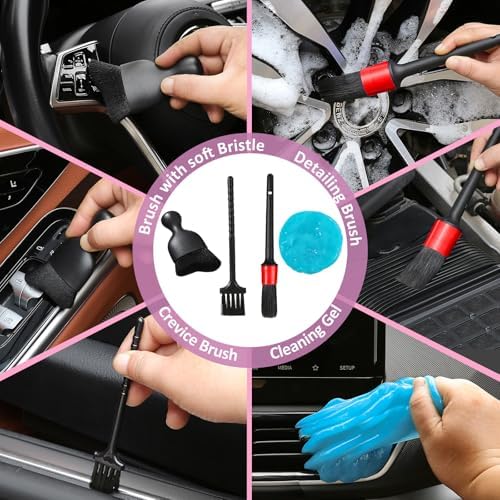 Qydipclin 10pcs Windshield Cleaner Tool Car Interior Window Cleaning Kit - Image 4