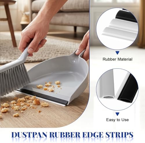 Zerodeko 4 Pack Dustpan Edge Replacement Strips 10.23 inch Lip Replacement Parts - Image 6