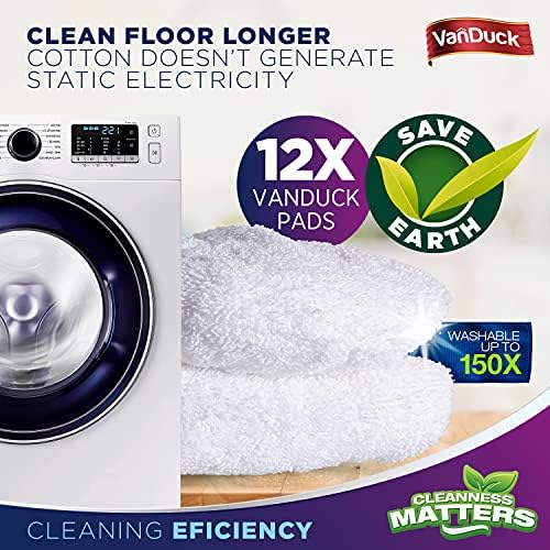VanDuck 100% Cotton Terry Mop Pads 15x8 Inch - Image 4