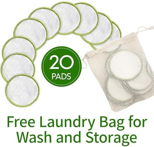 20 Pack Reusable Makeup Remover Face Pads - Image 4