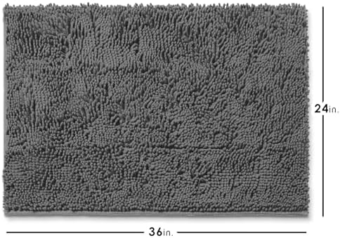 Hearth & Harbor Bathroom Rugs, Chenille Bath Mat - Image 3