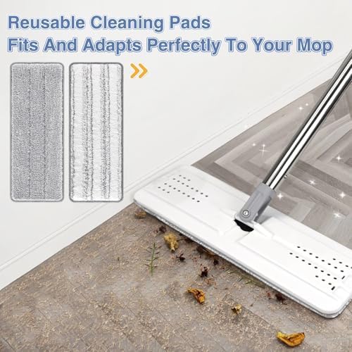 6 Pack Flat Mop Pads for Joymoop Mop and Bucket Set - Image 5
