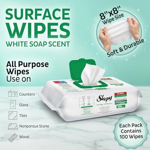 Sleepy Easy Clean XL Multi Surface Cleaning Wipes – Natural Vinegar & Baking - Image 5